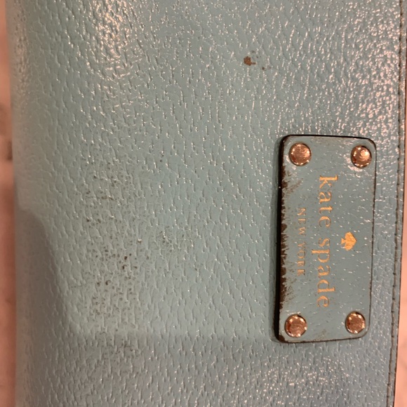 Kate spade wallet turquoise color (Tiffany blue) - Picture 6 of 8